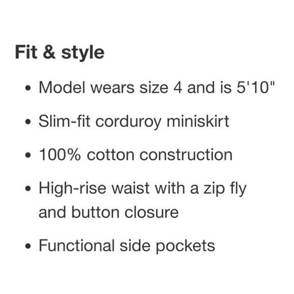 Wild Fable Black Floral High-Rise Cord Mini Skirt - 12 NWT - Picture 7 of 14